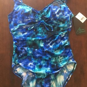 NWT Aqua Green Large (12-14) Bathing Suit